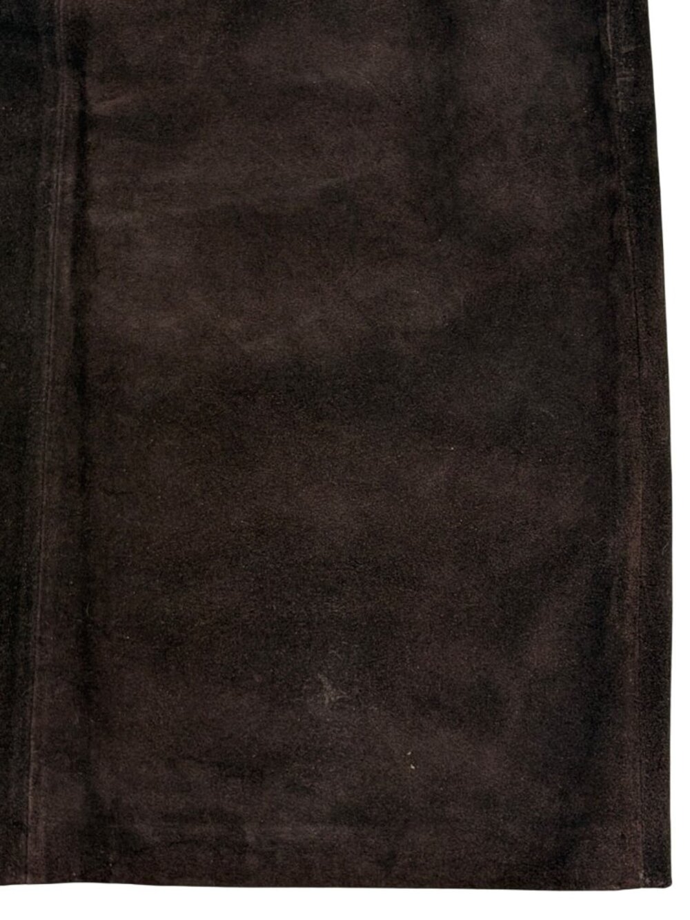 VTG 2003 GAP Blue Label Brown Suede Column Skirt 2| Dark Academia Boho 70s Retro - Picture 8 of 16